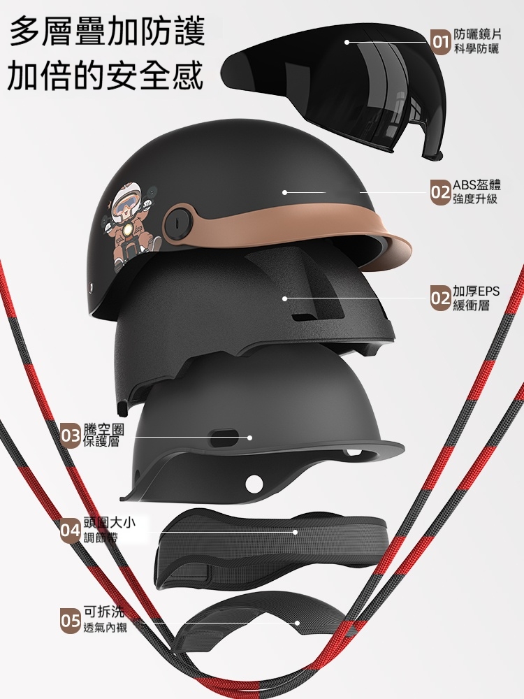 防曬安全頭盔