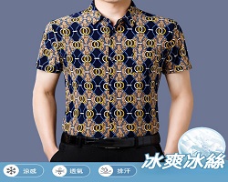 男士印花襯衫